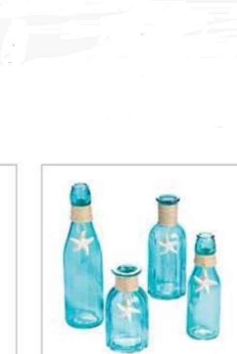 Beach theme table centerpiece