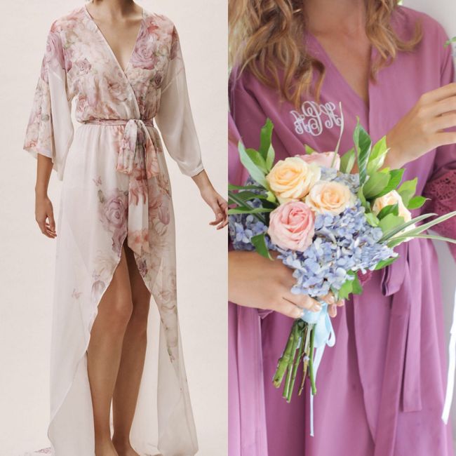 Which color bridesmaid robe? 1