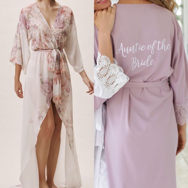 Which color bridesmaid robe? 2