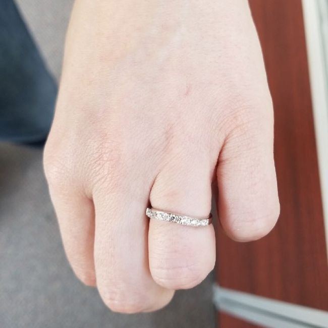 Desperately need photos of contoured engagement rings with classic bands!!!1 - 2