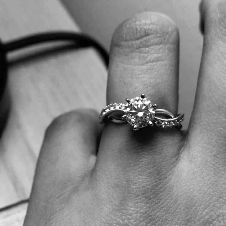 Tried to revive an old thread, but it wouldn't post...so Show me your nontraditional engagement ring