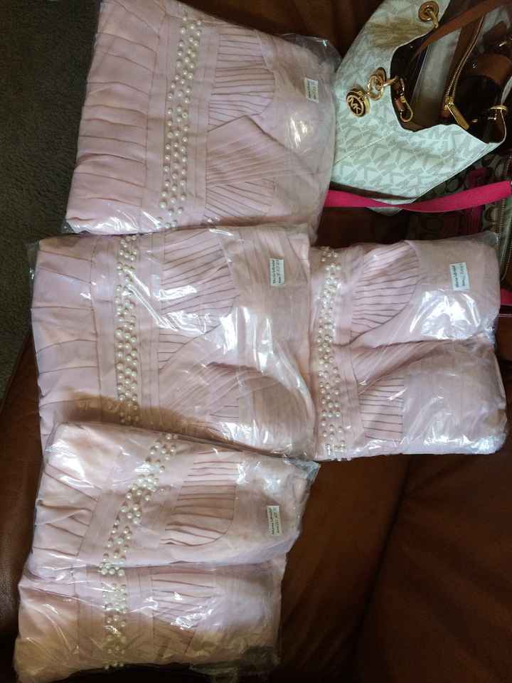 Bridesmaids dresses are in (from China) **Photos