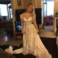 Help! Need someone who can make my moms old wedding dress into one for me! - 1