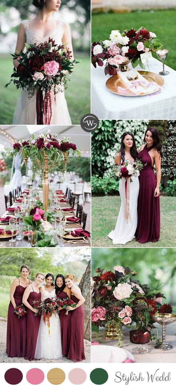What Colors Go With Burgundy For A Wedding Beachweddingtips