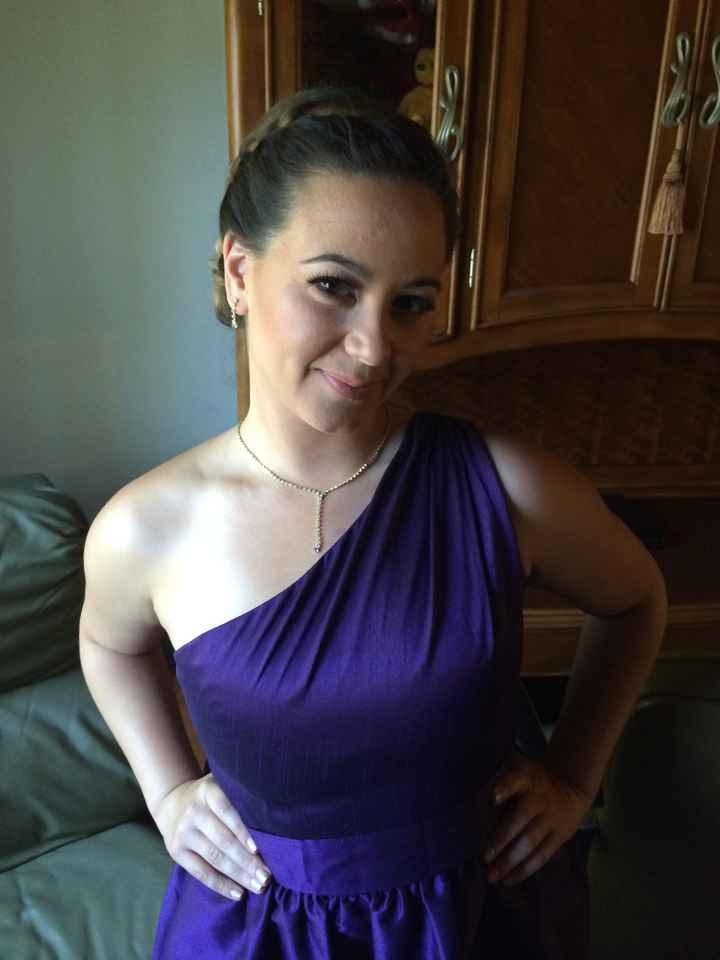 anyone else out there with purple bridesmaid dresses?!