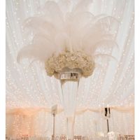 Ostrich feather centerpieces