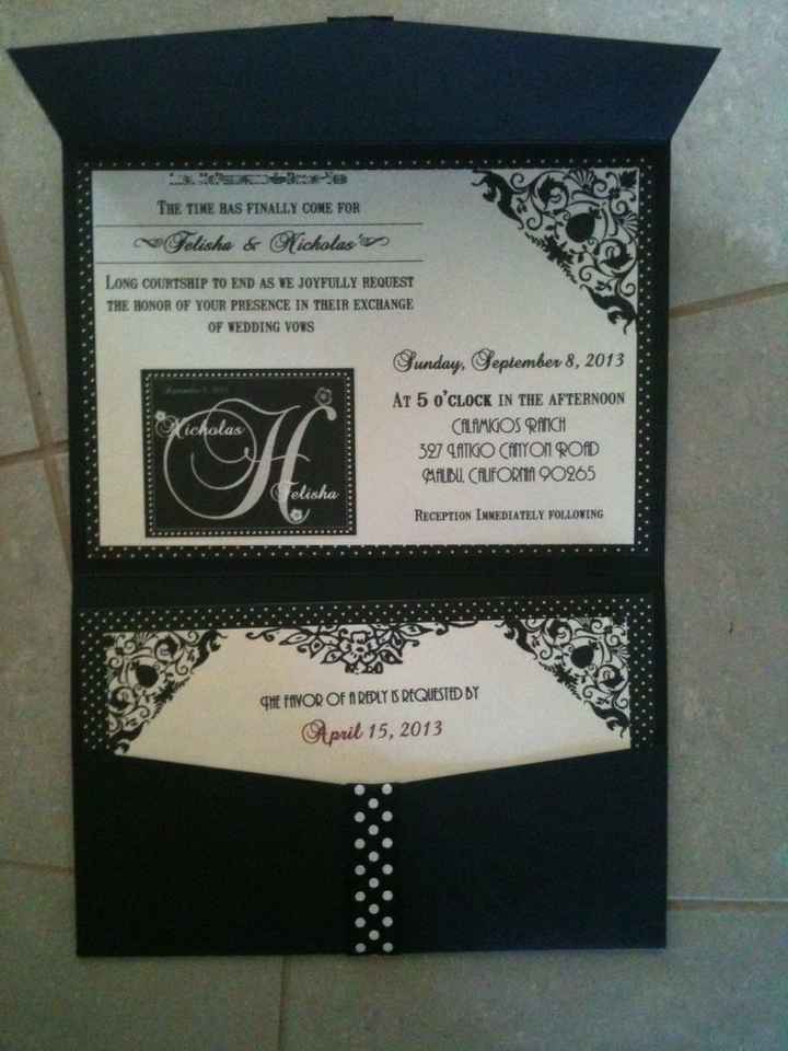 Pictures of your invitations?!? Please oh please!