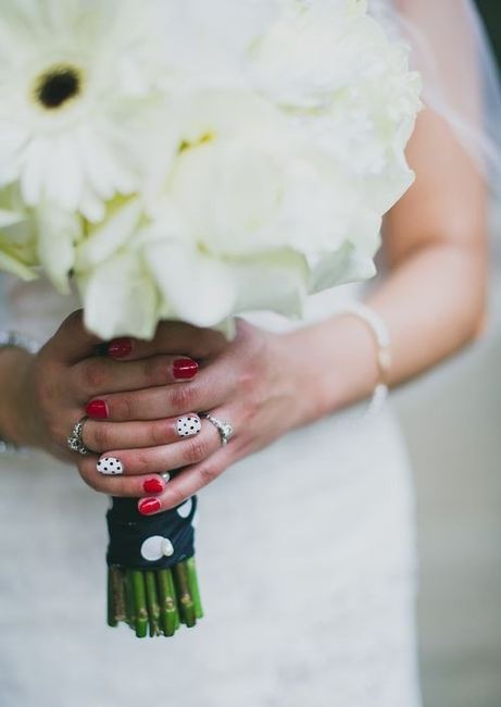 wedding day manicure color