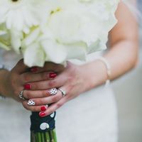 wedding day manicure color