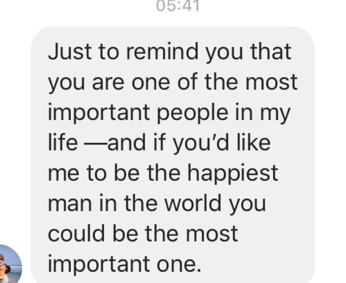 Share your sweet texts? - 1