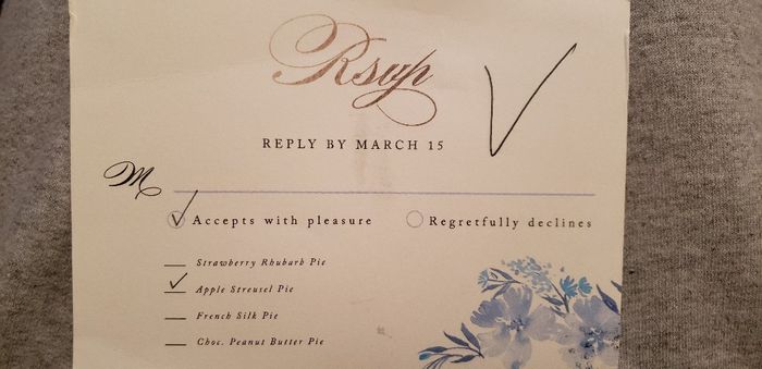 i can’t get over this rsvp response! - 1
