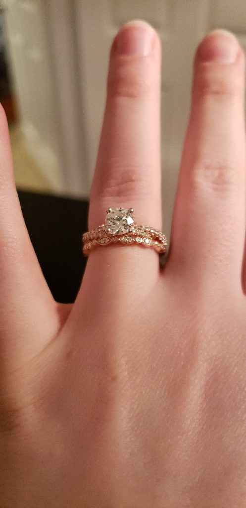 Mismatching wedding band & engagement ring - 1