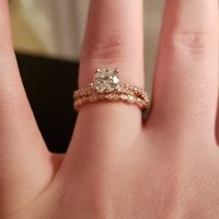 Mismatching wedding band & engagement ring - 1