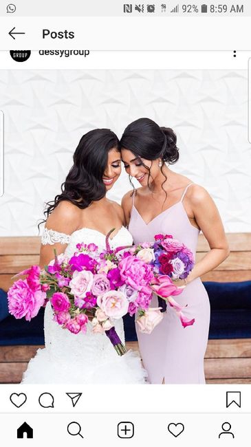 Colors that complement a champagne wedding dress 3