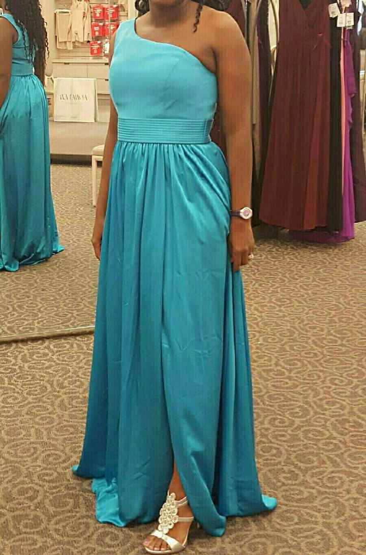 Bridesmaids/Dresses They live in the same state as the Wedding. (With one exception)