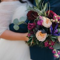 I'm thinking of a bouquet with ruby reds and dark purples