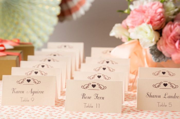 Seating chart poster or escort cards 2