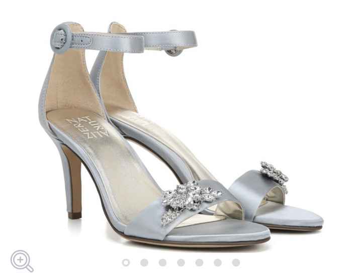 Blue wedding shoes - 1