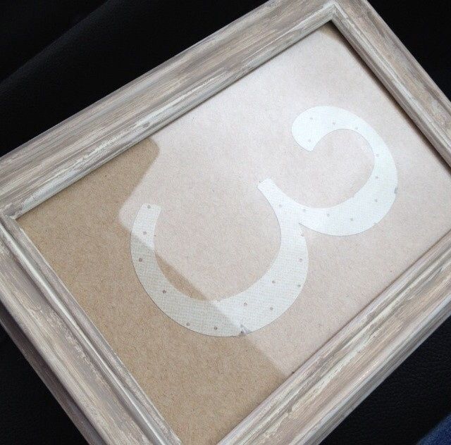 DIY Table numbers help.. .