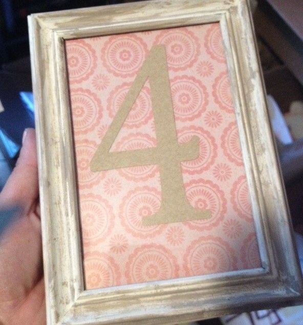 DIY Table numbers help.. .