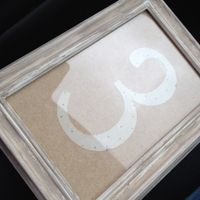 DIY Table numbers help.. .