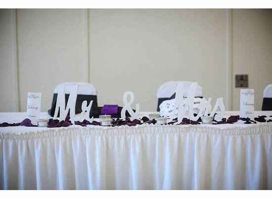 Sweetheart Table: Mr & Mrs Sign