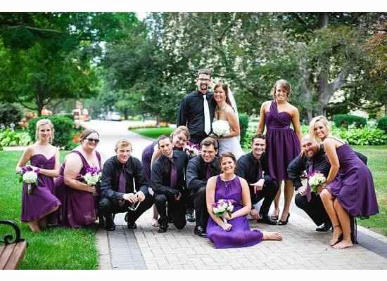 Mismatched bridesmaid attire