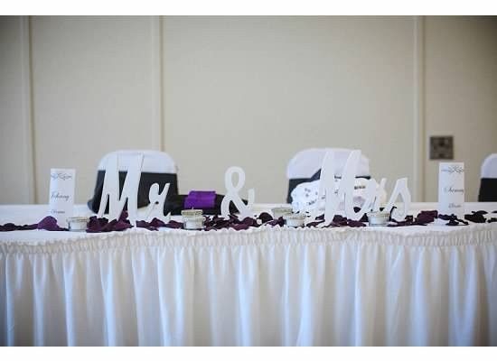 Mr & Mrs Wooden Table Decor