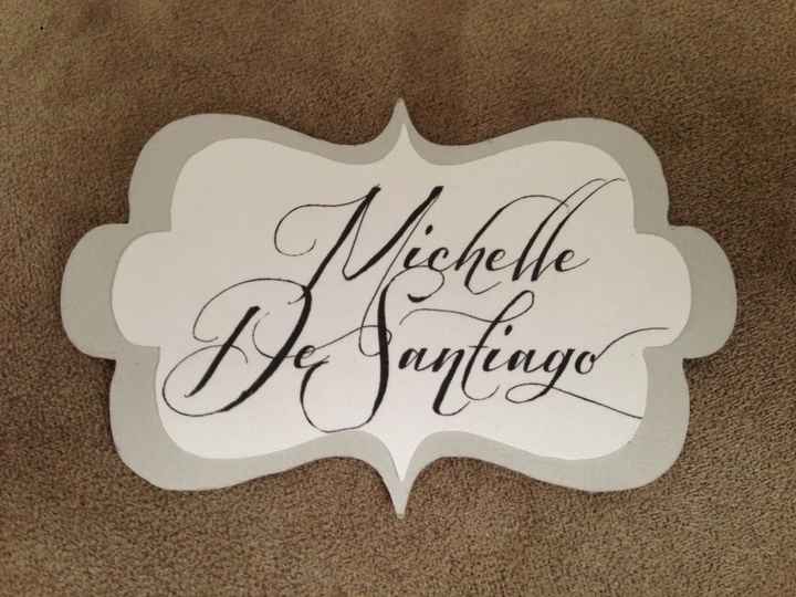 Started making out Name Cards  Vintage Fairytale Theme Wedding