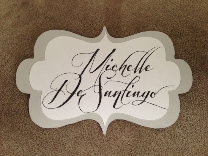 Started making out Name Cards  Vintage Fairytale Theme Wedding