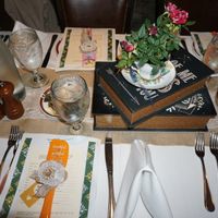 Book themed table numbers - 2