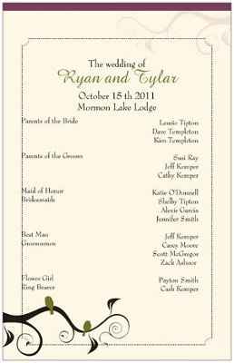 Wedding Programs - Please share