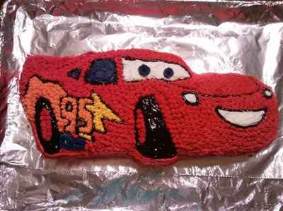 NWR: Lightning McQueen Bday cake