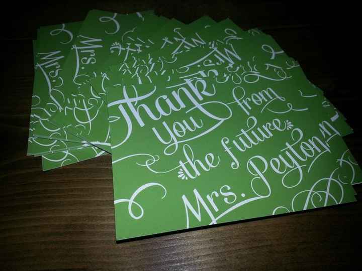 Bridal Shower Thank You Cards *Pics*