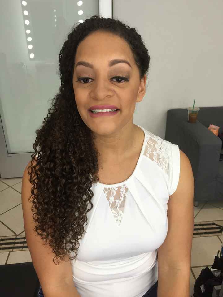 Curly hair brides