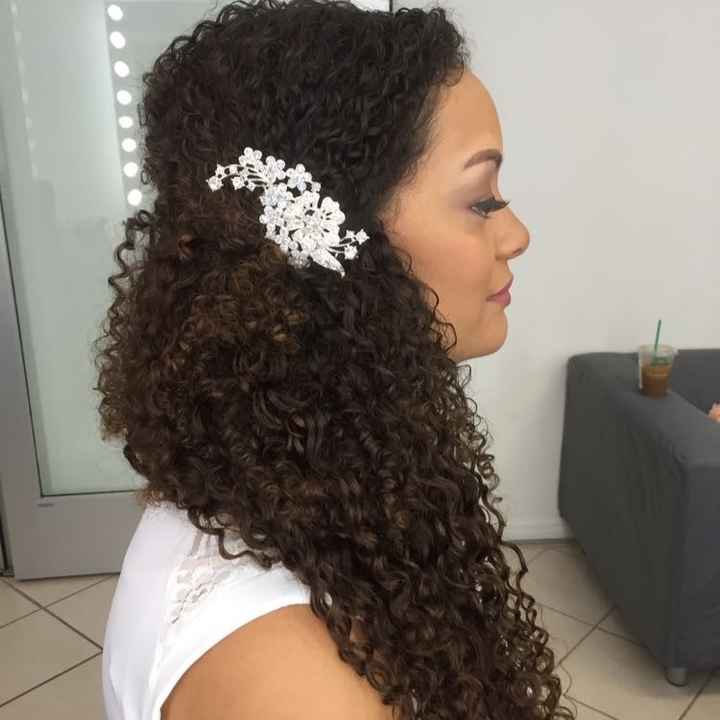 Naturally curly girls - show me your wedding hair!