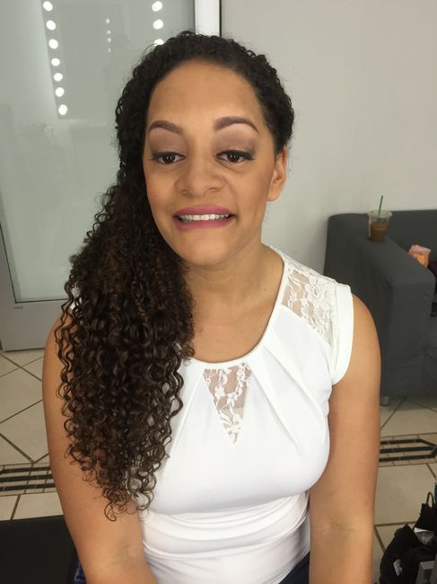 Curly hair brides