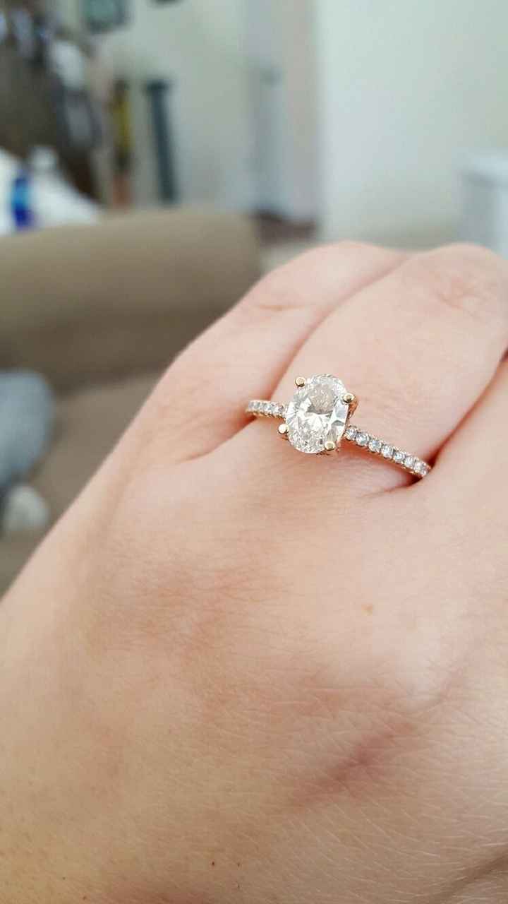 Anyone get crap for the size of their engagement ring?