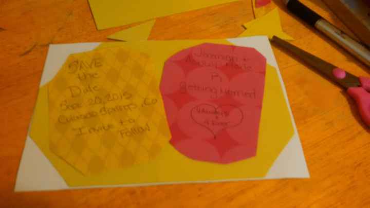 My Diy Save the Dates