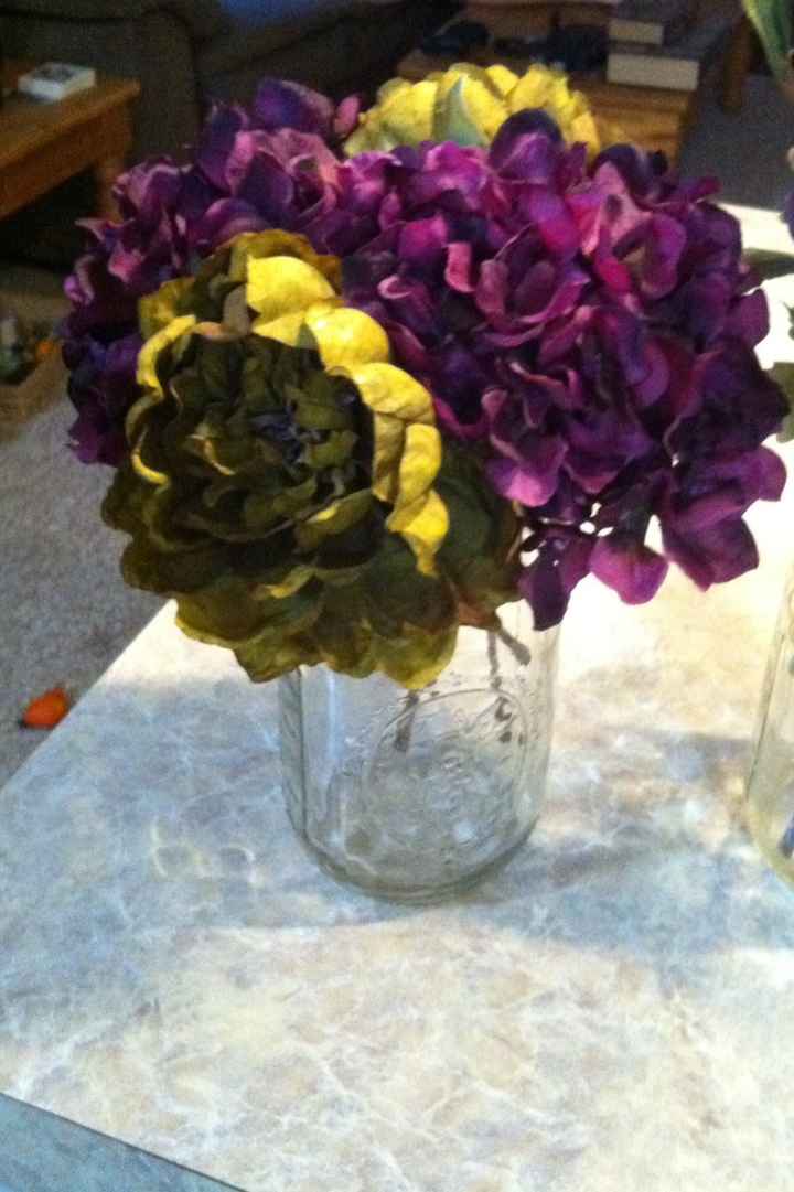 Flowers for our wedding arch...a quick mock-up