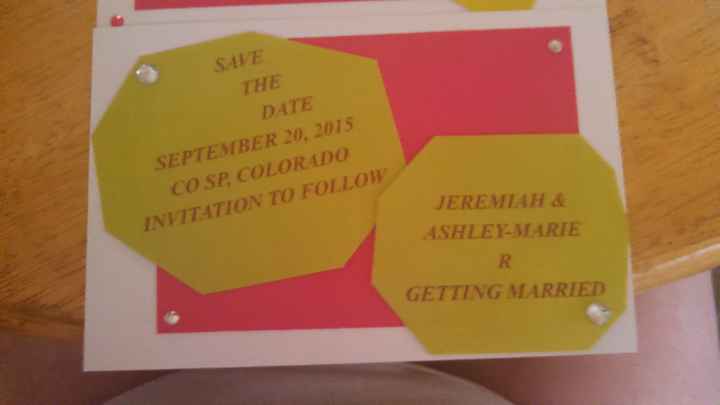 save the dates put together and done yay!