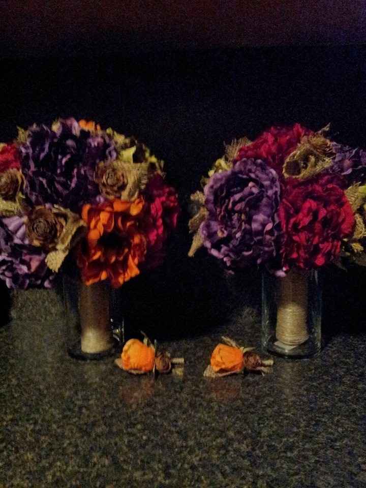 My silk bouquets and bouts are finished...
