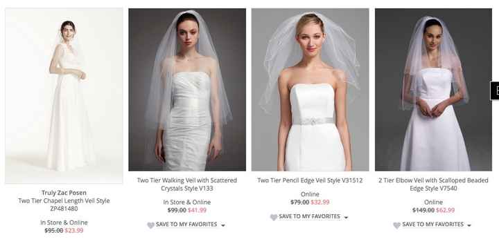 PSA: David's Bridal online veil sale