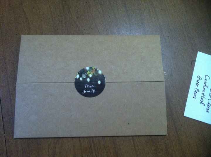 Rehearsal dinner invites all done and ready to be mailed out....at the end of September! lol