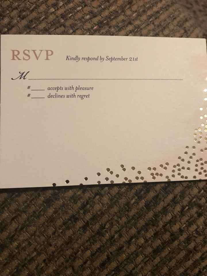 rsvp Regret - 1