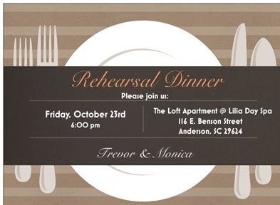 rehearsal dinner invite?