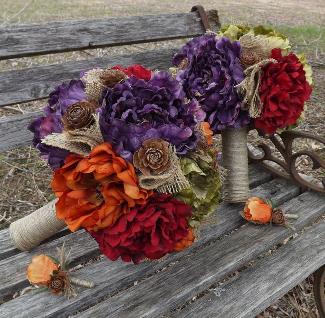Flowers for our wedding arch...a quick mock-up