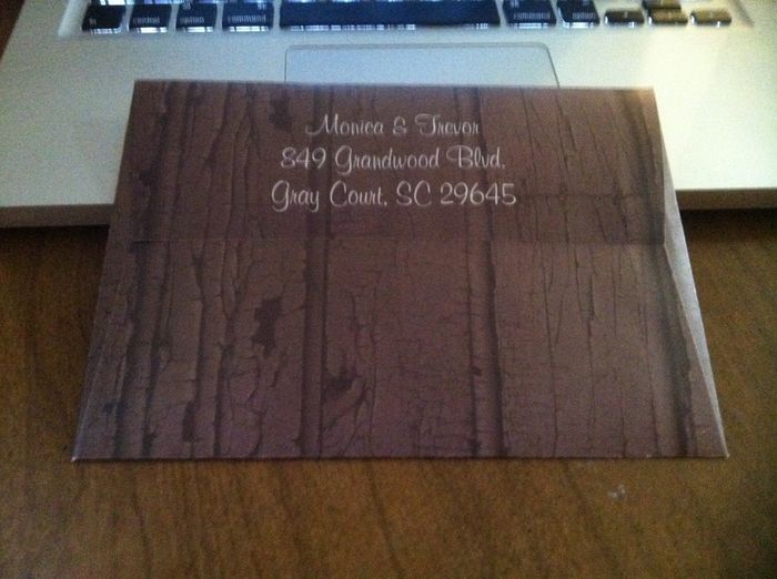 Rehearsal dinner invites all done and ready to be mailed out....at the end of September! lol
