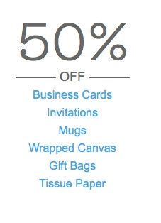 PSA: Zazzle 50% off sale includes invitations