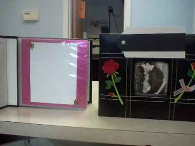 Table cards/ guest book scrapbooks